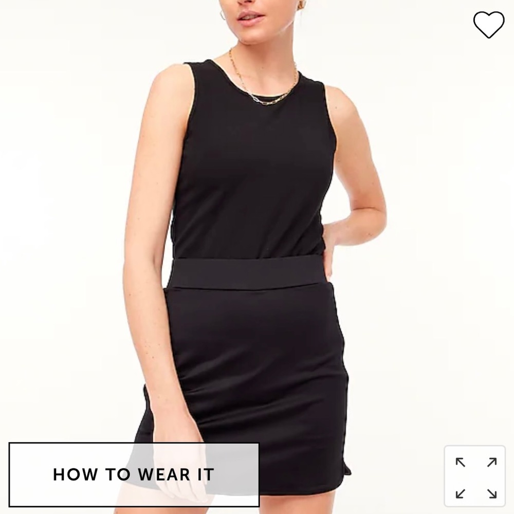 J. Crew Active Skort Black size Large - Picture 3 of 4